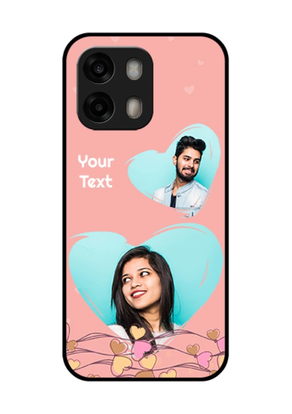 Oppo A6 Pro 5G Custom Glass Phone Case - Love Doodle Design