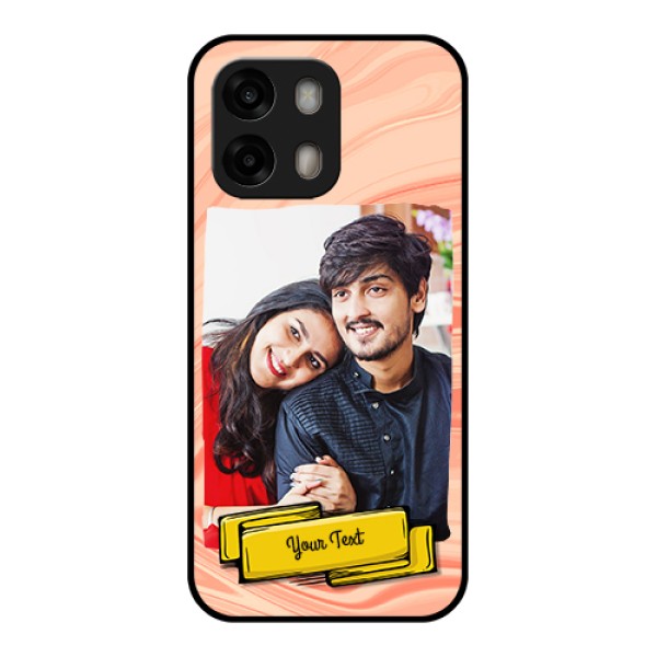 Oppo A6 Pro 5G Custom Glass Phone Case - Marble Texture Design