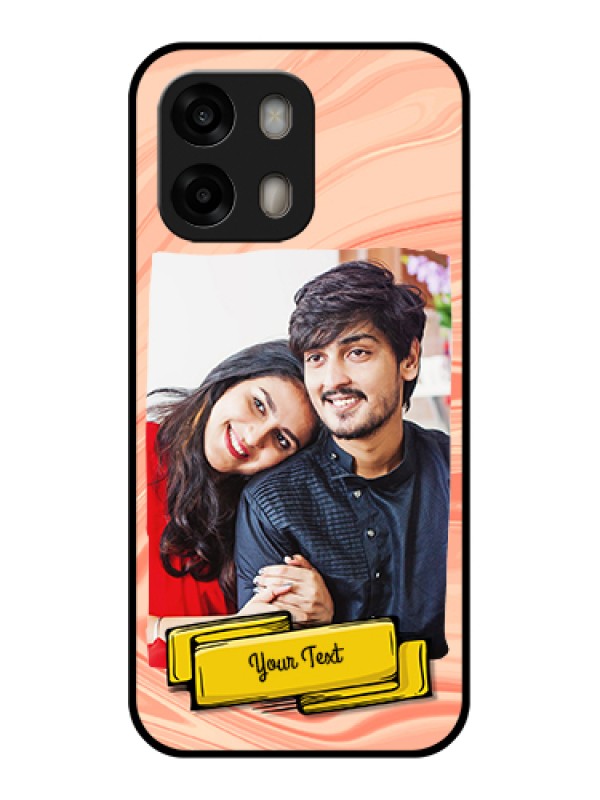 Custom Oppo A6 Pro 5G Custom Glass Phone Case - Marble Texture Design