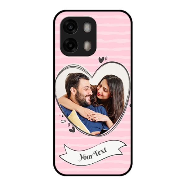 Oppo A6 Pro 5G Custom Glass Phone Case - Vintage Heart Design