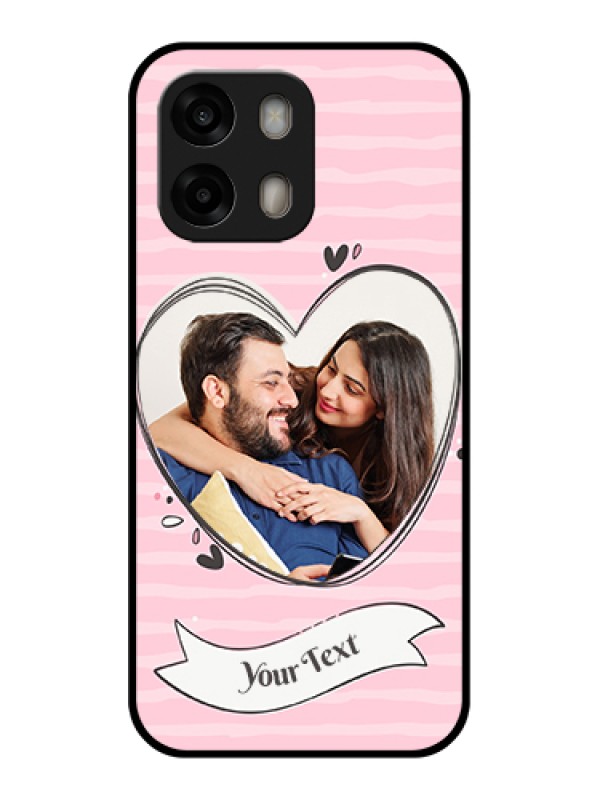 Custom Oppo A6 Pro 5G Custom Glass Phone Case - Vintage Heart Design
