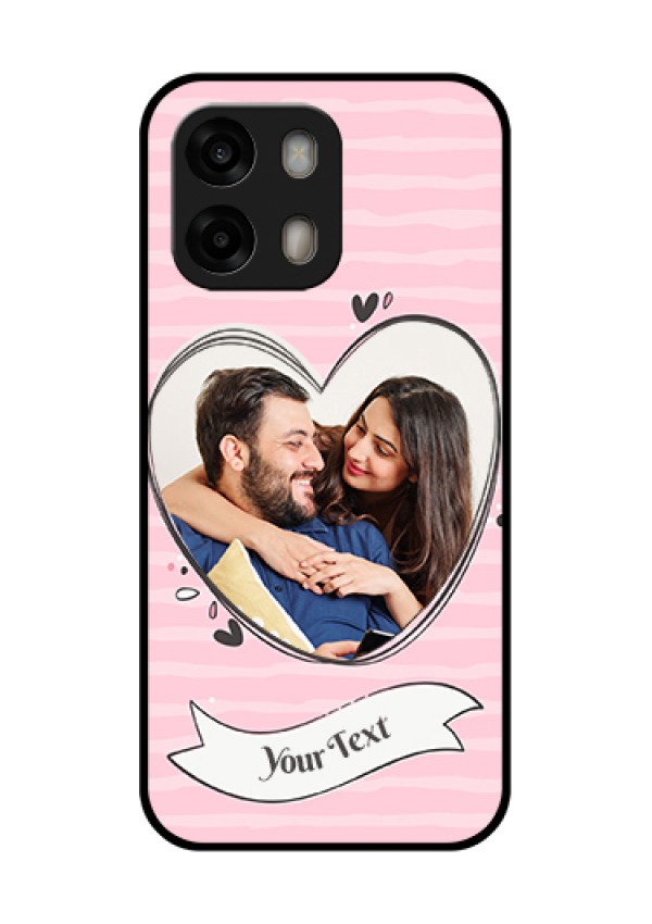 Oppo A6 Pro 5G Custom Glass Phone Case - Vintage Heart Design