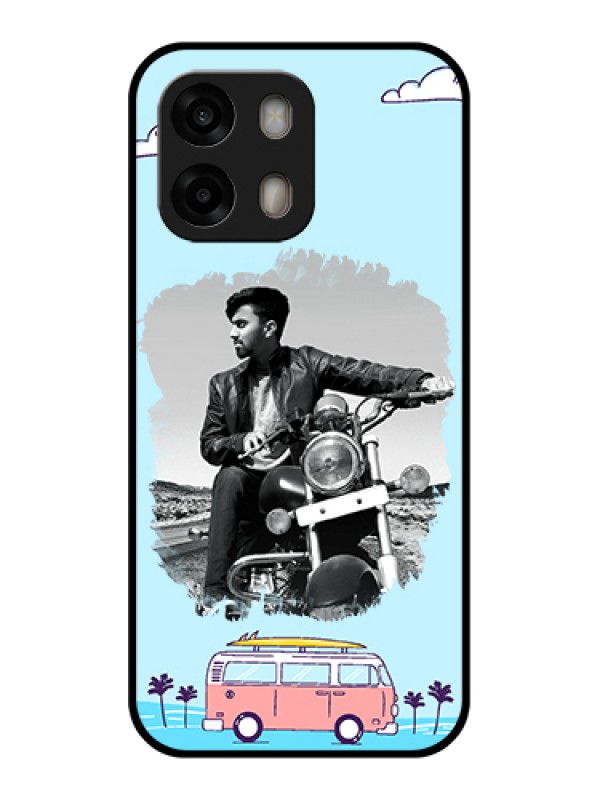 Custom Oppo A6 Pro 5G Custom Glass Phone Case - Travel & Adventure Design