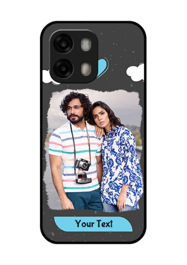 Oppo A6 Pro 5G Custom Glass Phone Case - Splashes With Love Doodles Design