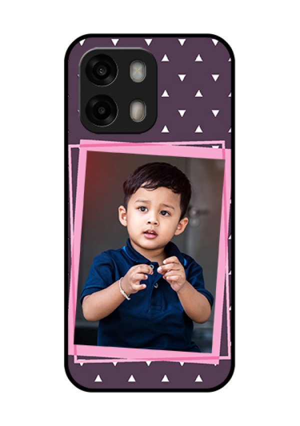 Oppo A6 Pro 5G Custom Glass Phone Case - Triangle Pattern Dotted Design