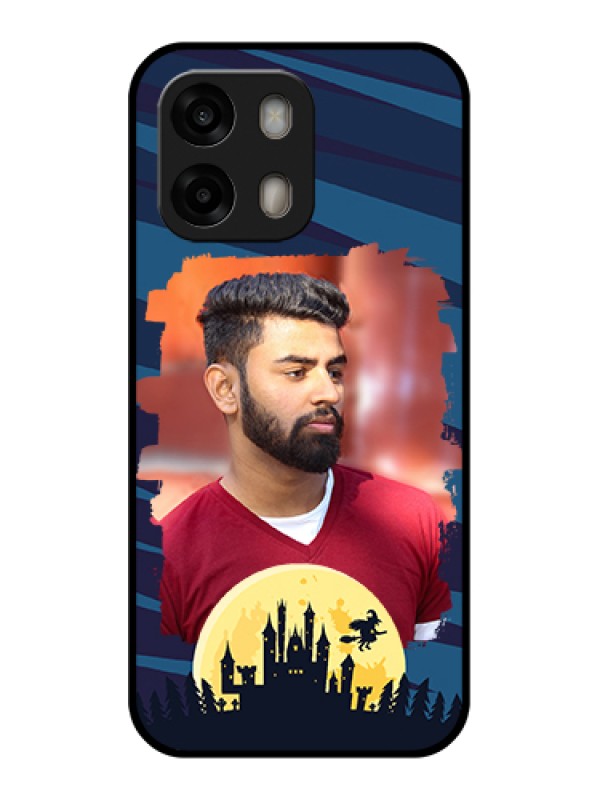 Custom Oppo A6 Pro 5G Custom Glass Phone Case - Halloween Witch Design