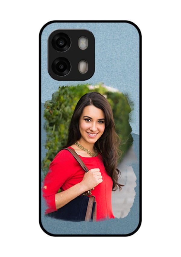 Oppo A6 Pro 5G Custom Glass Phone Case - Grunge Line Art Design
