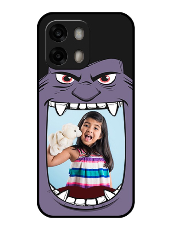 Custom Oppo A6 Pro 5G Custom Glass Phone Case - Angry Monster Design