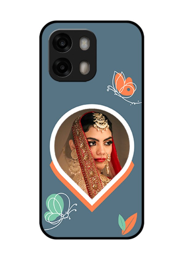 Oppo A6 Pro 5G Custom Glass Phone Case - Droplet Butterflies Design