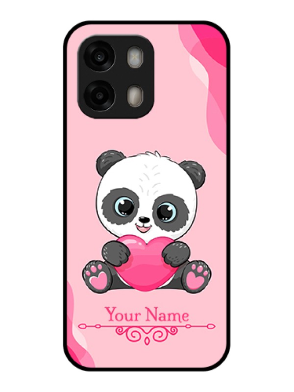 Custom Oppo A6 Pro 5G Custom Glass Phone Case - Cute Panda Design