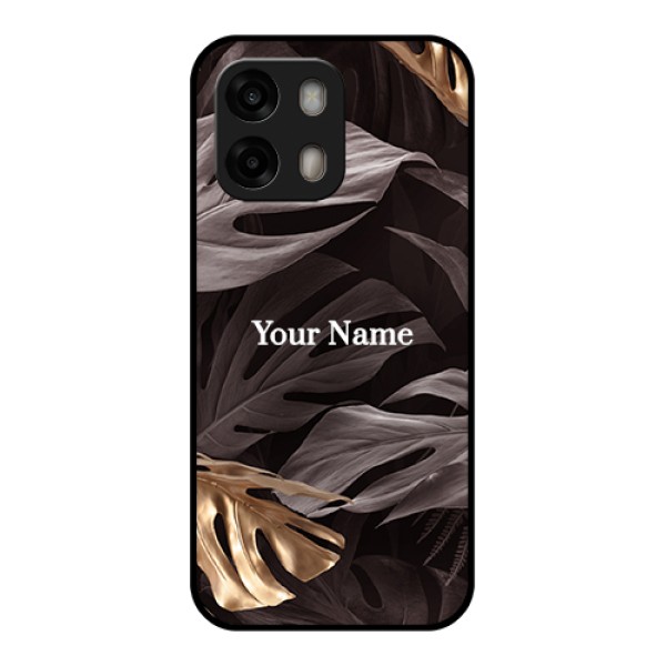 Oppo A6 Pro 5G Custom Glass Phone Case - Wild Leaves Digital Paint Design Oppo A6 Pro 5G Custom Glass Phone Case - Wild Leaves Digital Paint Design