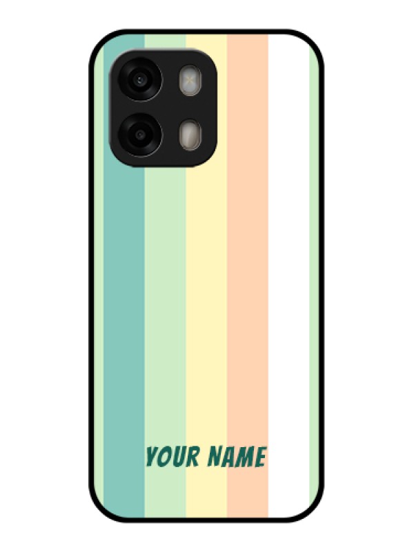 Custom Oppo A6 Pro 5G Custom Glass Phone Case - Multi - Colour Stripes Design