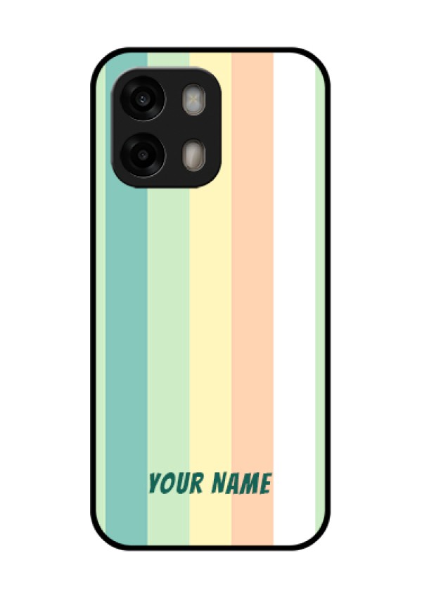 Oppo A6 Pro 5G Custom Glass Phone Case - Multi - Colour Stripes Design