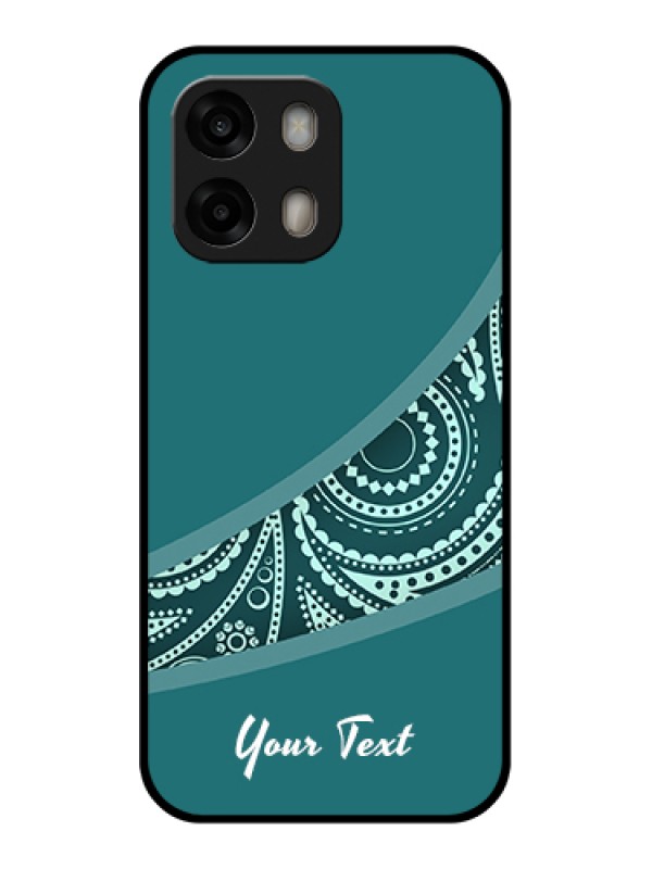 Custom Oppo A6 Pro 5G Custom Glass Phone Case - Semi Visible Floral Design