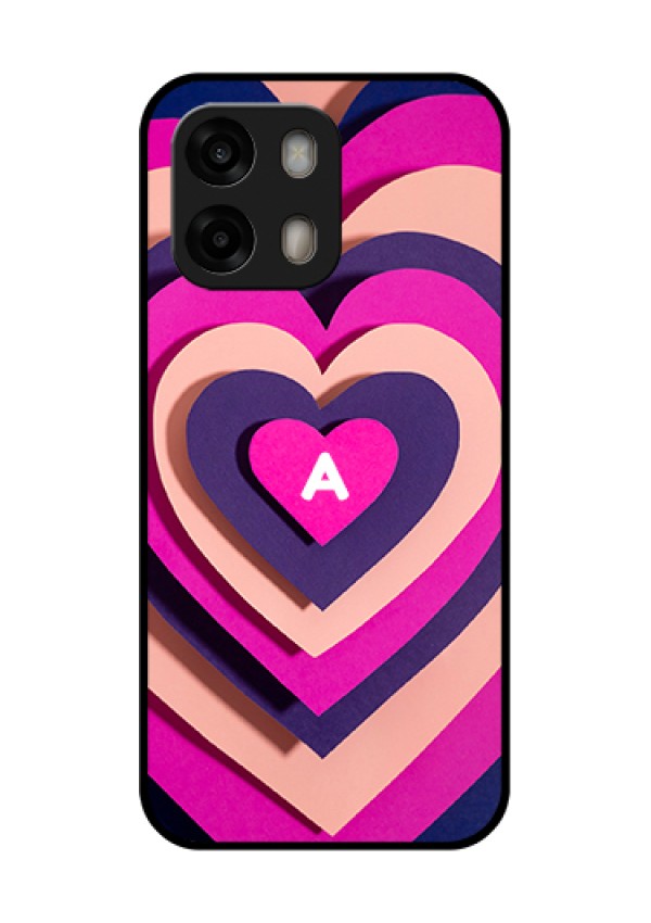 Oppo A6 Pro 5G Custom Glass Phone Case - Cute Heart Pattern Design