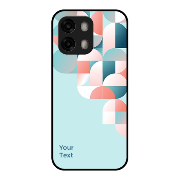 Oppo A6 Pro 5G Custom Glass Phone Case - Stylish Semi - Circle Pattern Design