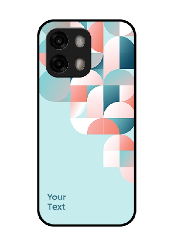Oppo A6 Pro 5G Custom Glass Phone Case - Stylish Semi - Circle Pattern Design