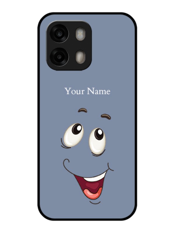 Custom Oppo A6 Pro 5G Custom Glass Phone Case - Laughing Cartoon Face Design