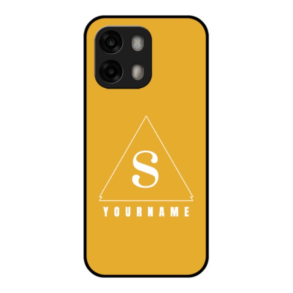 Oppo A6 Pro 5G Custom Glass Phone Case - Simple Triangle Design