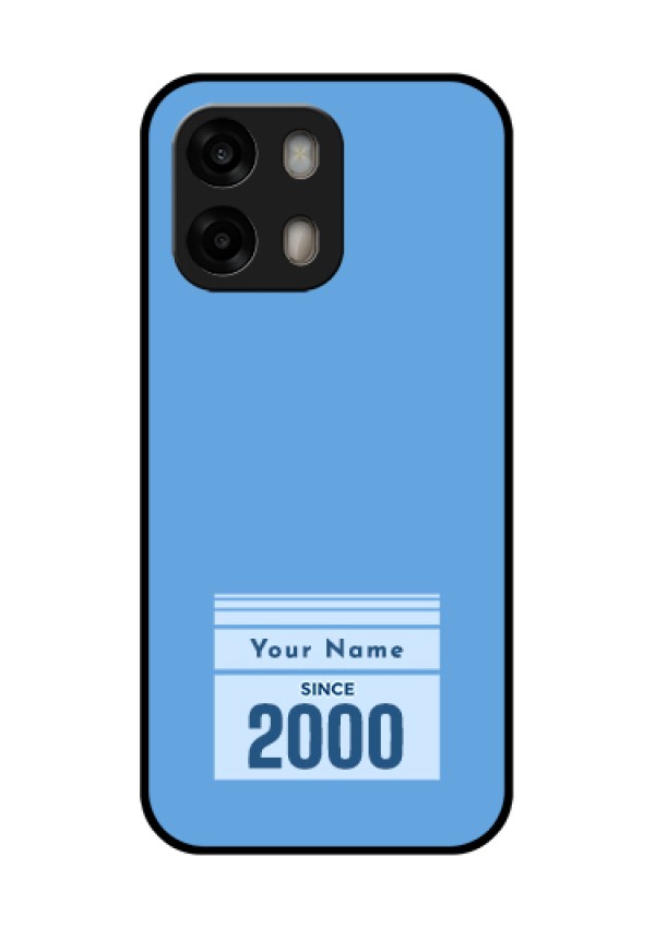 Oppo A6 Pro 5G Custom Glass Phone Case - Custom Year Of Birth Design