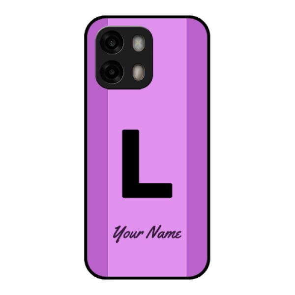 Oppo A6 Pro 5G Custom Glass Phone Case - Tricolor Custom Text Design