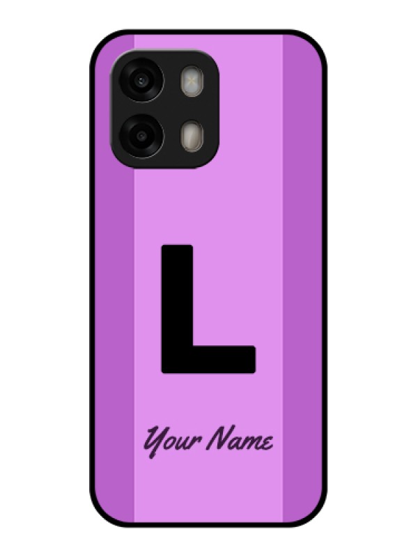 Custom Oppo A6 Pro 5G Custom Glass Phone Case - Tricolor Custom Text Design