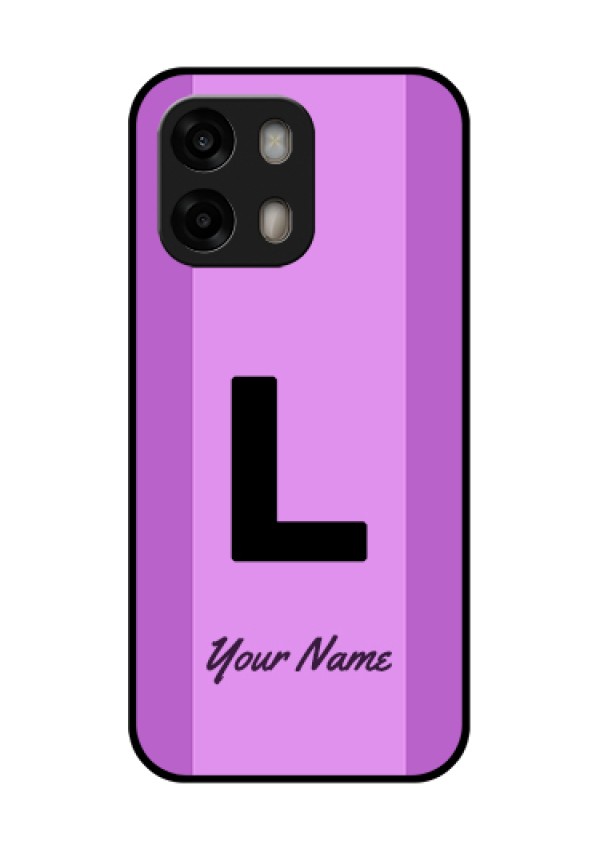 Oppo A6 Pro 5G Custom Glass Phone Case - Tricolor Custom Text Design
