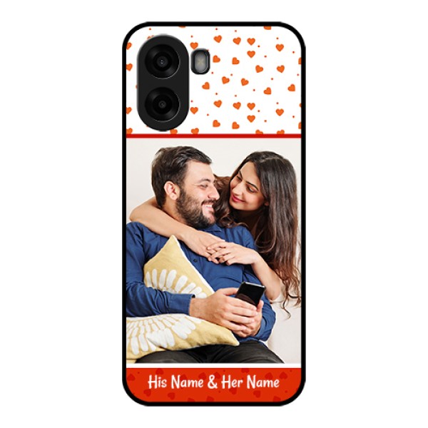 Oppo A6s 5G Custom Glass Phone Case - Orange Love Symbol Design Oppo A6s 5G Custom Glass Phone Case - Orange Love Symbol Design