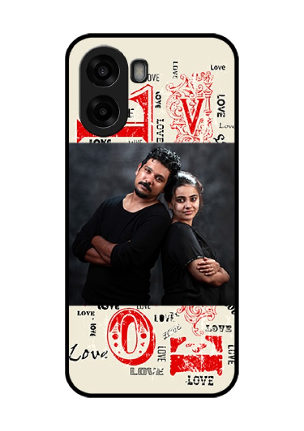 Oppo A6s 5G Custom Glass Phone Case - Trendy Love Design Case