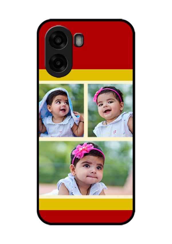 Oppo A6s 5G Custom Glass Phone Case - Multiple Pic Upload Design