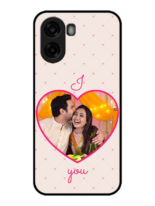 Custom Oppo A6s 5G Custom Glass Phone Case - Heart Shape Design