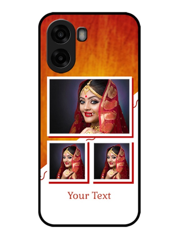Custom Oppo A6s 5G Custom Glass Phone Case - Wedding Memories Design