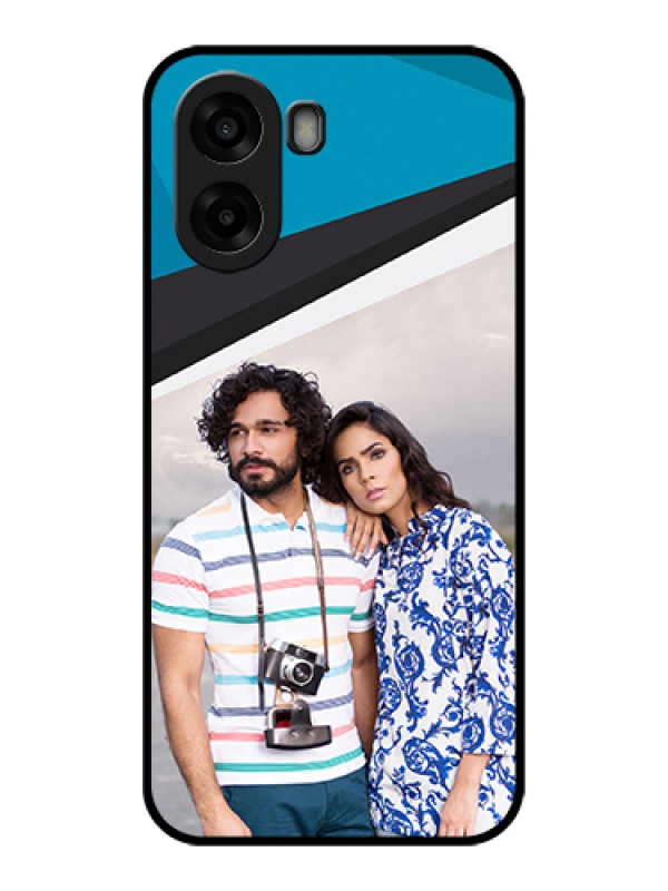 Custom Oppo A6s 5G Custom Glass Phone Case - Simple Pattern Photo Upload Design