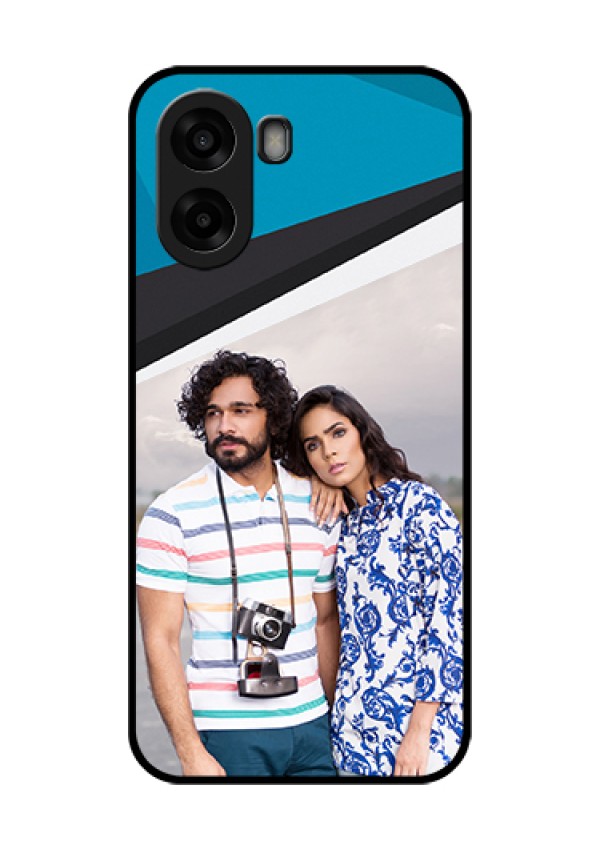 Oppo A6s 5G Custom Glass Phone Case - Simple Pattern Photo Upload Design