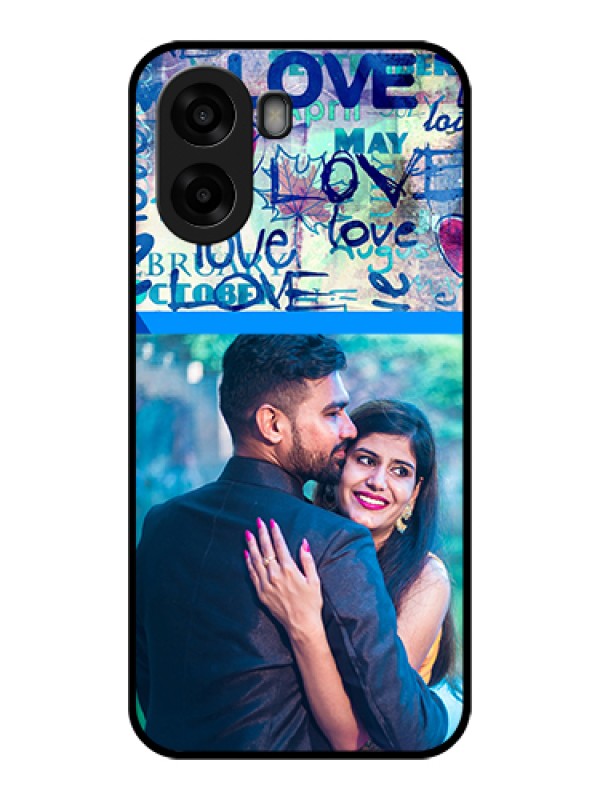 Custom Oppo A6s 5G Custom Glass Phone Case - Colorful Love Design