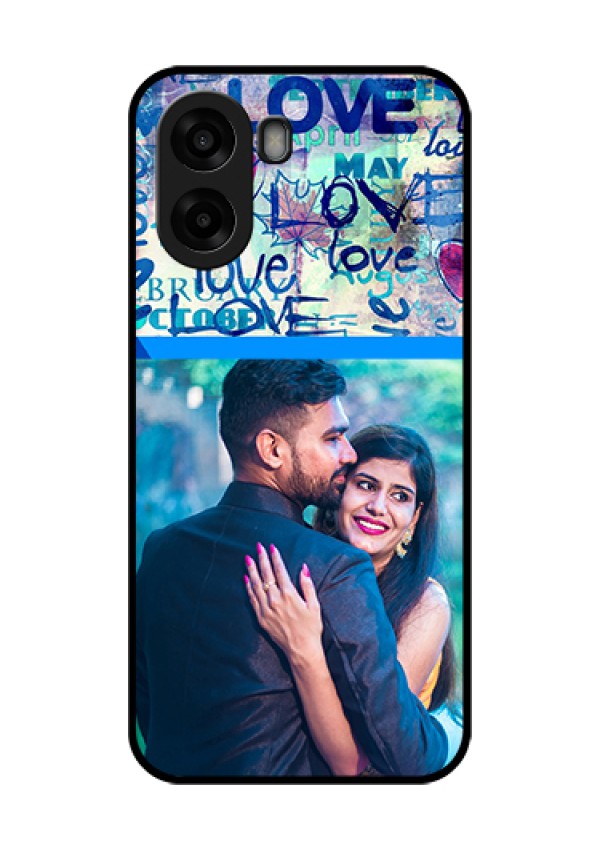 Oppo A6s 5G Custom Glass Phone Case - Colorful Love Design