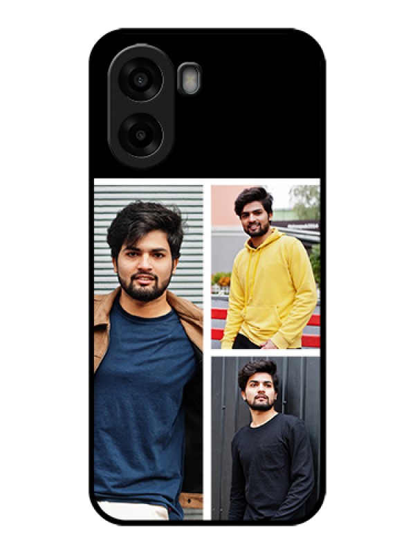 Custom Oppo A6s 5G Custom Glass Phone Case - Upload Multiple Picture Design