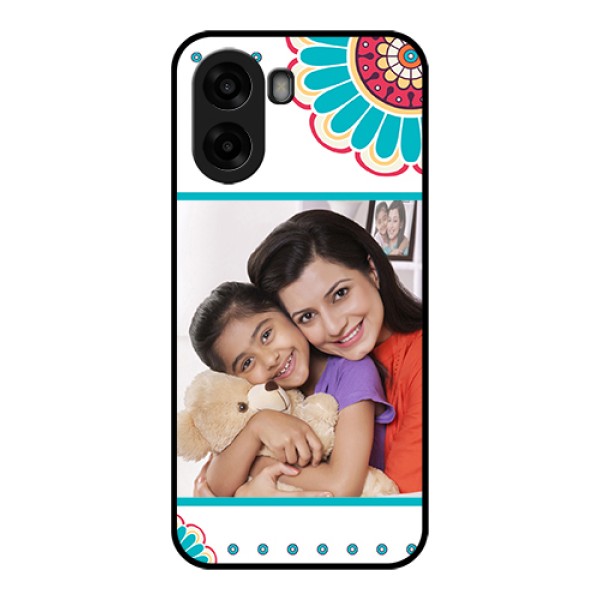 Oppo A6s 5G Custom Glass Phone Case - Flower Design