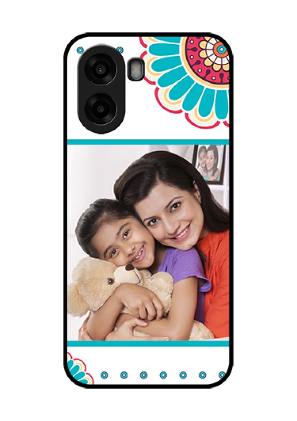 Oppo A6s 5G Custom Glass Phone Case - Flower Design