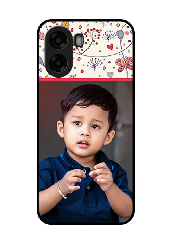 Oppo A6s 5G Custom Glass Phone Case - Premium Floral Design