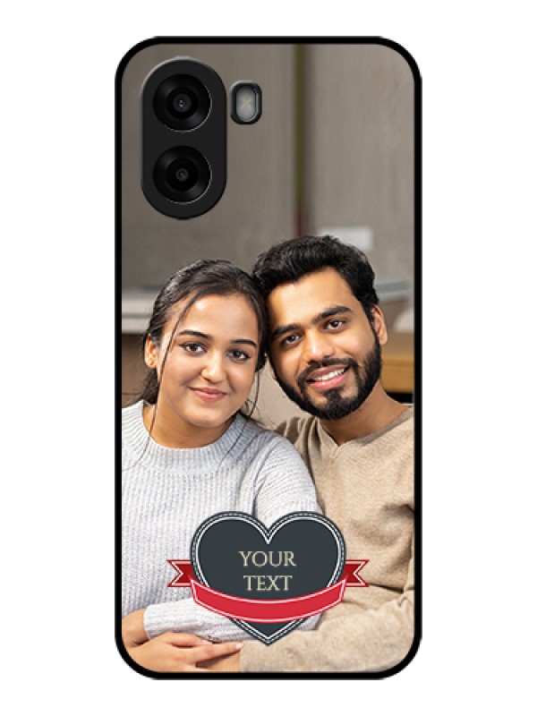 Custom Oppo A6s 5G Custom Glass Phone Case - Just Married Couple Design