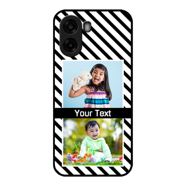 Oppo A6s 5G Custom Glass Phone Case - Black And White Stripes Design Oppo A6s 5G Custom Glass Phone Case - Black And White Stripes Design
