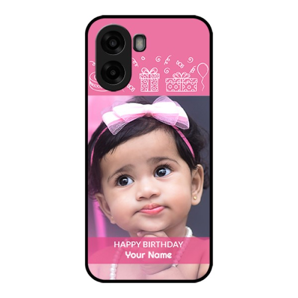 Oppo A6s 5G Custom Glass Phone Case - With Birthday Line Art Design Oppo A6s 5G Custom Glass Phone Case - With Birthday Line Art Design