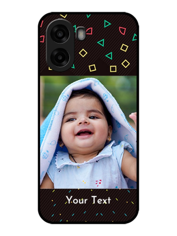Custom Oppo A6s 5G Custom Glass Phone Case - With Confetti Birthday Design
