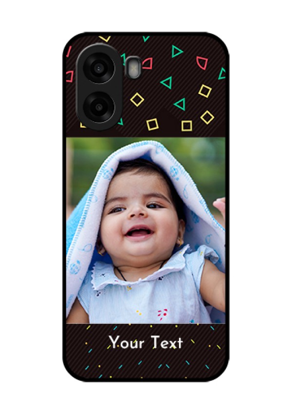 Oppo A6s 5G Custom Glass Phone Case - With Confetti Birthday Design