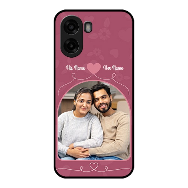 Oppo A6s 5G Custom Glass Phone Case - Love Floral Design