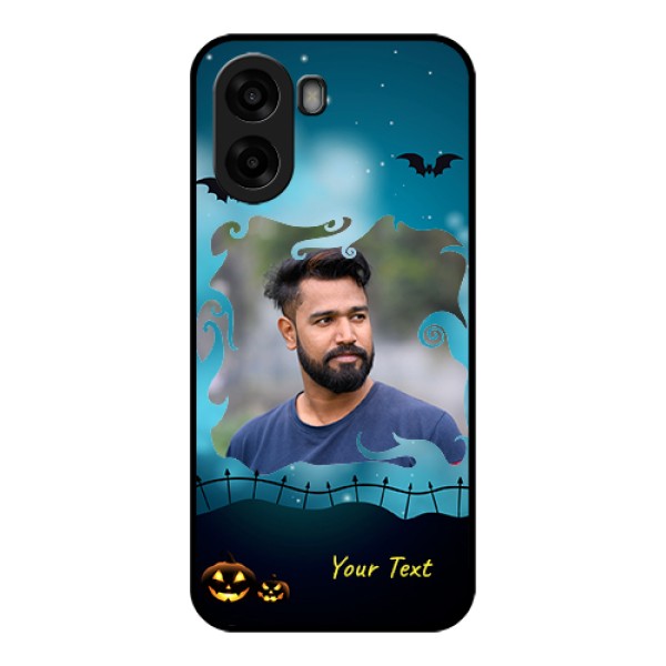 Oppo A6s 5G Custom Glass Phone Case - Halloween Frame Design