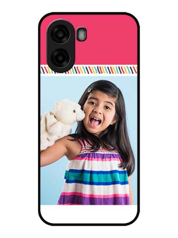 Custom Oppo A6s 5G Custom Glass Phone Case - Line Art Design