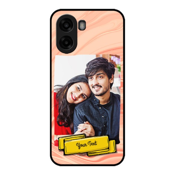 Oppo A6s 5G Custom Glass Phone Case - Marble Texture Design