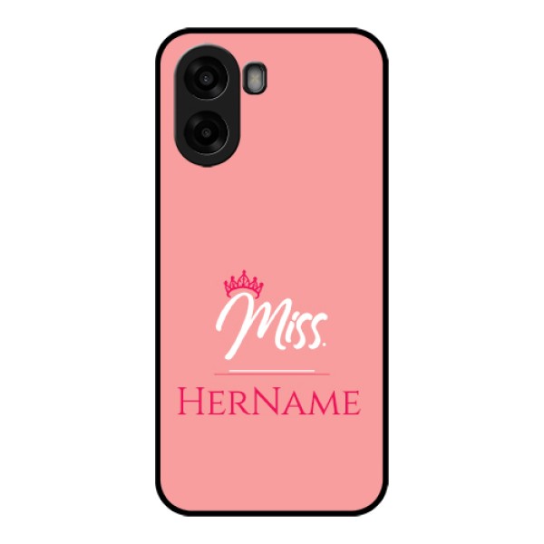 Oppo A6s 5G Custom Glass Phone Case - Mrs With Name Design